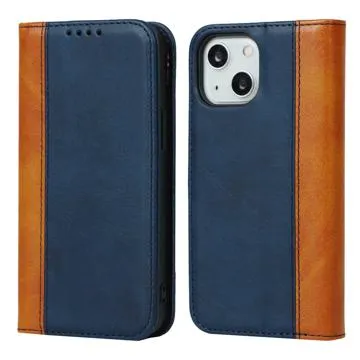 Elegance Series iPhone 14 Plus Wallet Case - Blue / Brown