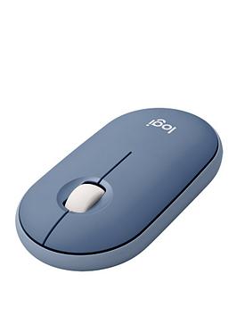 Logitech Pebble M350 Wireless Mouse - Blue Berry
