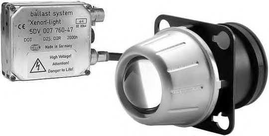 Headlight Xenon 1BL009071-047 by Hella Left/Right
