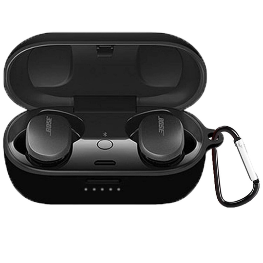 For Bose QuietComfort Earbuds Generic Silicone Protective Case - Black