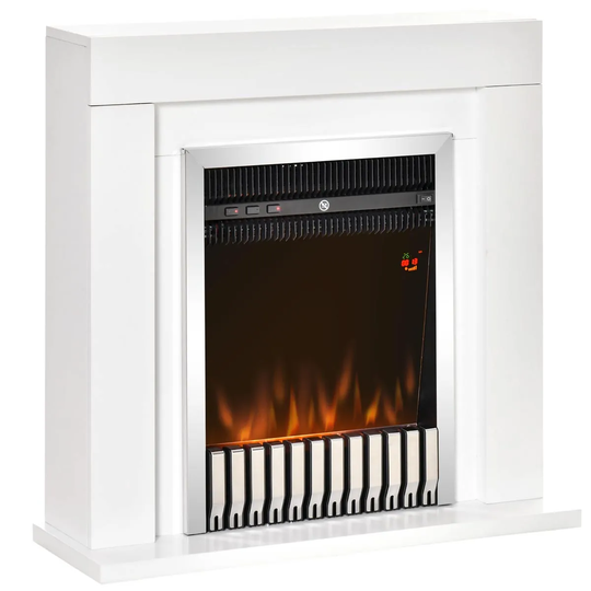 Etna 1k 2kW Electric Fireplace Suite with Remote Control Timer Safe Cut-Off