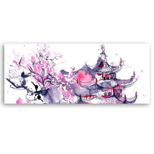Canvas Print, Cities And Pink Architecture 16970