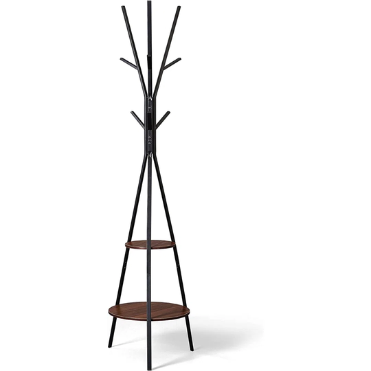 Byxbee 9 - Hook Freestanding Coat Stand with Storage