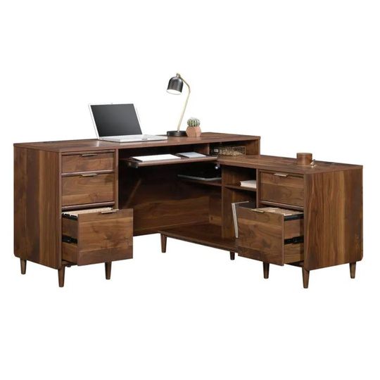 Teknik Clifton Wooden L-Shape Desk
