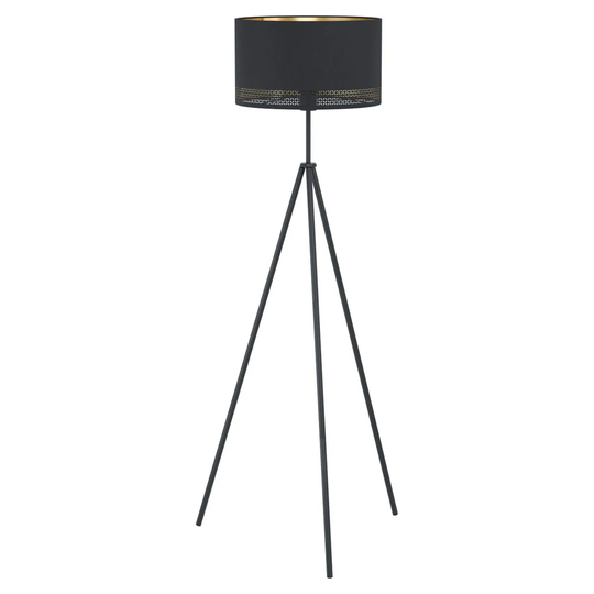 Eglo Esteperra Tripod Black and Gold Floor Lamp