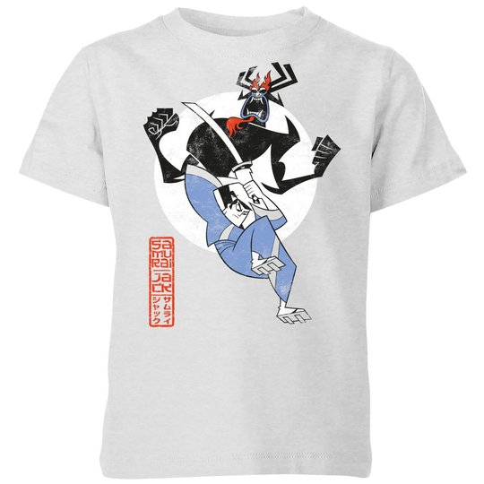 Samurai Jack Eternal Battle Kids' T-Shirt - Grey - 3-4 Years - Grey