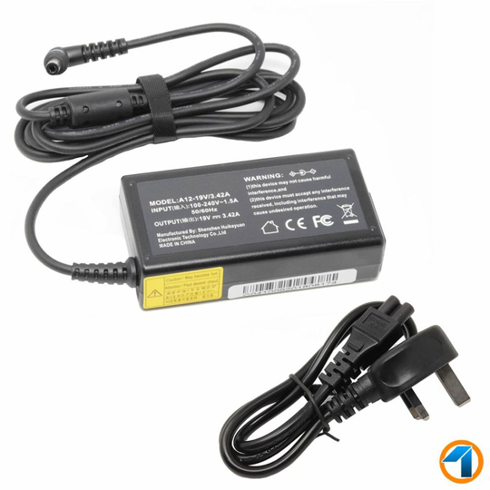 NEW LAPTOP ADAPTER FOR CLEVO STONE NT303 65W CHARGER POWER SUPPLY WITH LEAD