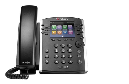 Poly VVX 411 IP Phone - Corded - Wall Mountable - 12 x Total Line - VoIP - Speakerphone - 2 x Network (RJ-45)