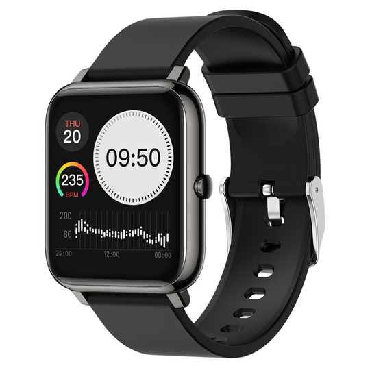 (Black) Smart Watch Bluetooth Heart Rate Blood Pressure Sport Fitness Tracker Pedometer