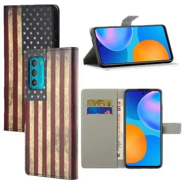 Style Series Motorola Moto G42 Wallet Case - Vintage American Flag