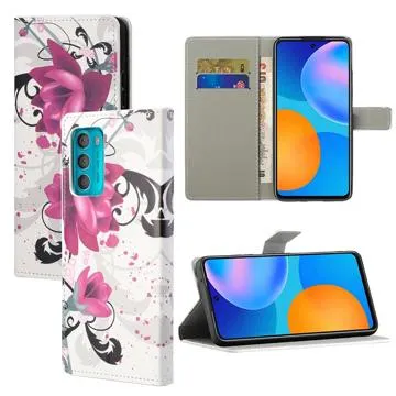 Style Series Motorola Moto G42 Wallet Case - Elegant Lotus