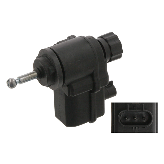 Control, headlight range adjustment 17686