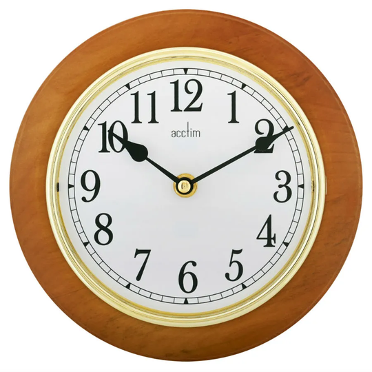 Acctim Maine 205mm Wooden Wall Clock