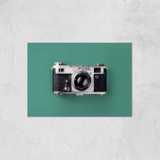 Vintage Camera Giclee Art Print - A2 - Print Only