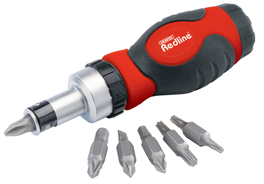 Draper Ratcheting Screwdriver and Bit Set (6 piece) RL-RS6 68924