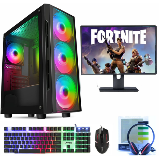 (Intel i7 2nd Gen, 4GB NVIDIA GTX 1650) ULTRA FAST i3 i5 i7 Desktop Gaming PC 1TB 16GB RAM GTX 1660 19" LED