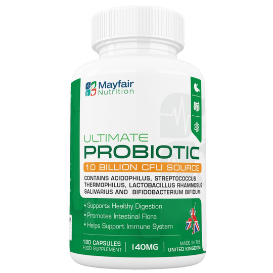 Probiotic Complex | 180 High Strength 10 Billion CFU Source Tablets | IBS Relief | Lactobacillus & Acidophilus | Non-GMO & Gluten-Free | 6 Month...