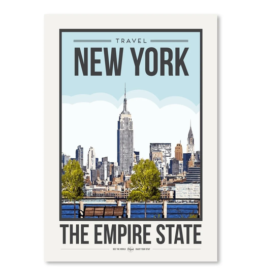 'Travel Poster New York City' by Brooke Witt Vintage Advertisement