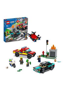 Lego City Fire Rescue &Amp; Police Chase