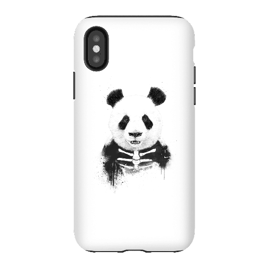 Balazs Solti Skull Panda Phone Case for iPhone and Android - iPhone X - Tough Case - Gloss