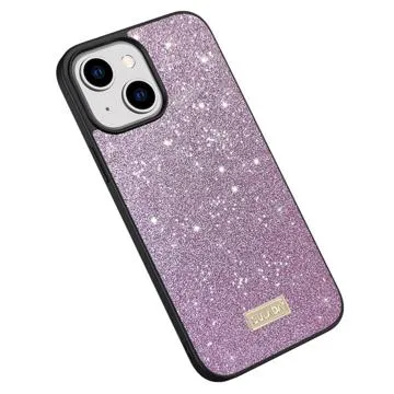 Sulada Glitter Series iPhone 14 Plus Coated Case - Purple