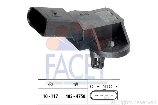 Air Pressure Sensor, height adaptation Made in Italy - OE Equivalent 103090
