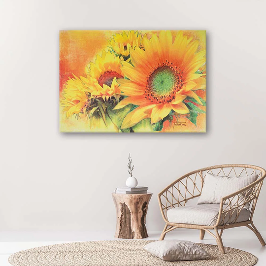 Canvas Print Sunflowers Yellow