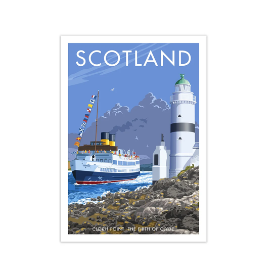 Scotland Cloch Point by Stephen Millership - Graphict Art Print on Paper