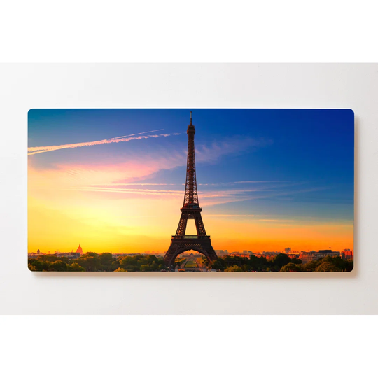 Backlight Motif Wall Picture Eiffel Tower Paris Magnetic Cork Board