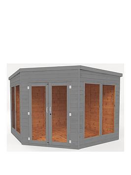 Mercia 9 X 9 Premium Corner Summerhouse Pre Painted With Installation