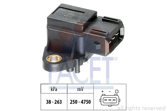 Air Pressure Sensor, height adaptation Made in Italy - OE Equivalent 103104