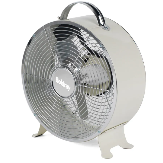 Beldray 8inch Clock Fan - Cream