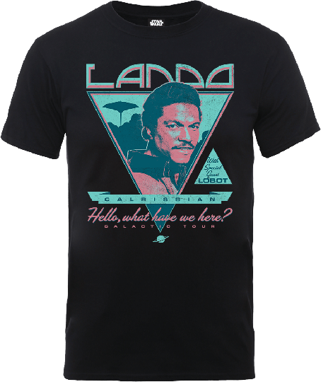 Star Wars Lando Rock Poster T-Shirt - Black - S