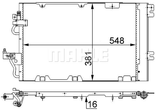 Condenser Air Conditioning 8FC351301-741 by BEHR