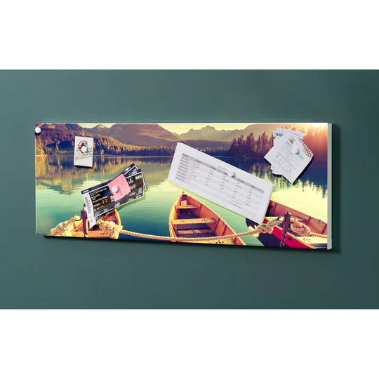 Notiz Motive Sea Boats Magnetic Wall Mounted Cork Board