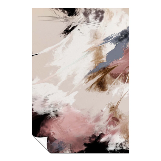 Panther Print Fine Art Prints Abstract Colorful Paint Strokes Artistic Unframed Poster, Pictures For Home Walls, Bedroom, Living Room & Bathroom Decor