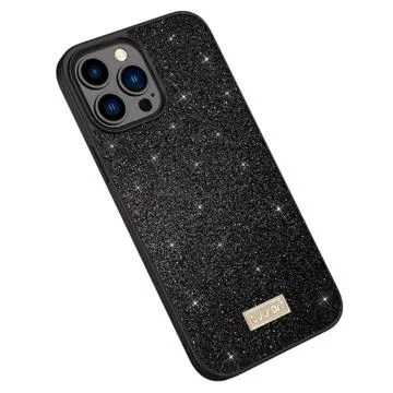 Sulada Glitter Series iPhone 14 Pro Max Coated Case - Black