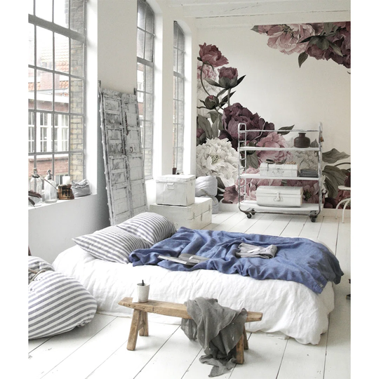 Walllpaper Roll 416X254cm Mural Decoration Kitchen Livingroom Bedroom Wallpaper Material With Print - Vintage Flowers