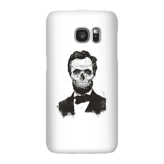 Balazs Solti Suited And Booted Skull Phone Case for iPhone and Android - Samsung S7 - Snap Case - Gloss