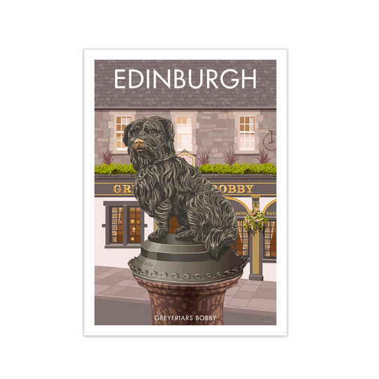 Edinburgh Bobby by Stephen Millership - Graphic Art Print on Paper