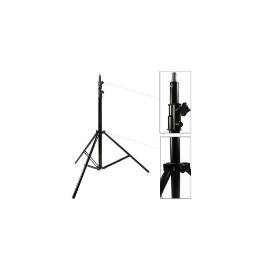 3m/10ft Spring Cushioned 3 Section Adjustable Protable Heavy Duty Studio Light Stand Tripod for Photo Video