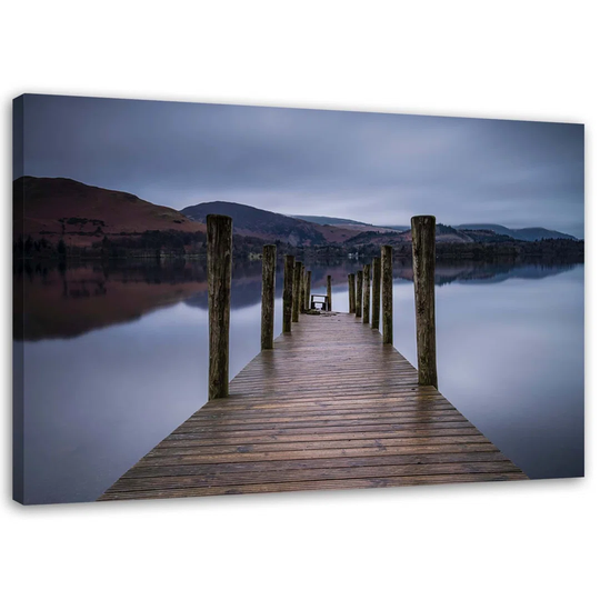 Canvas Print Footbridge By The Lake