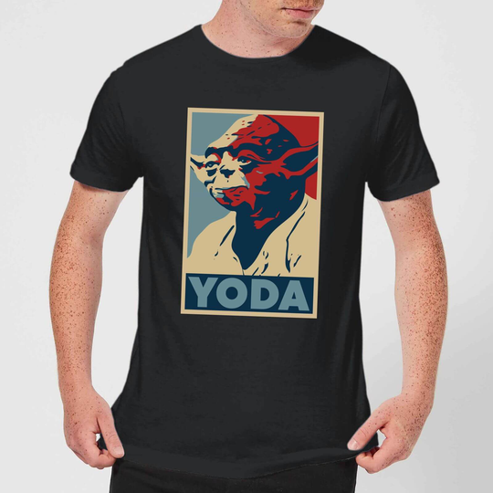 Star Wars Yoda Poster Men's T-Shirt - Black - S - Black