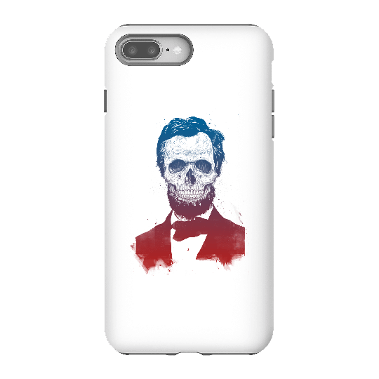 Balazs Solti Suited And Booted Skull Phone Case for iPhone and Android - iPhone 8 Plus - Tough Case - Gloss