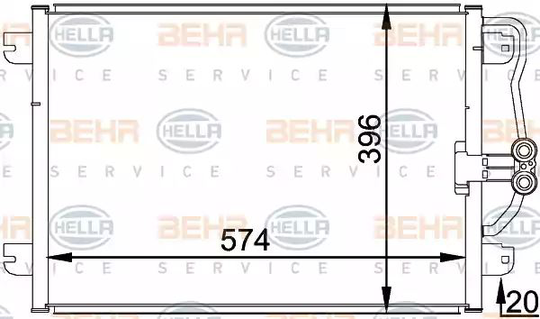 Condenser Air Conditioning 8FC351037-751 by BEHR