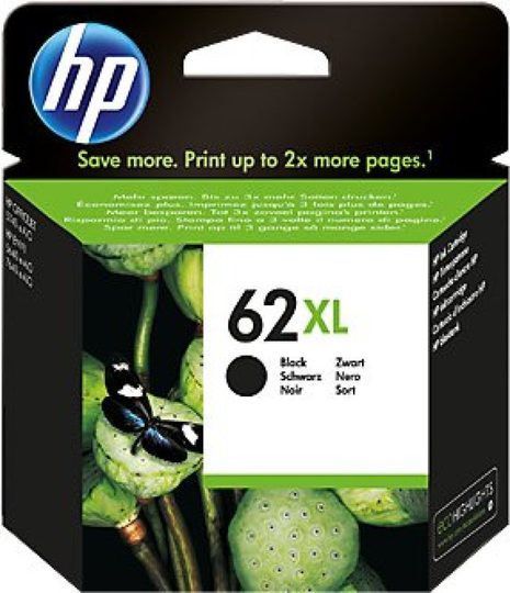 HP 62XL Black Original Ink Cartridge - High Yield 600 Pages - C2P05AE