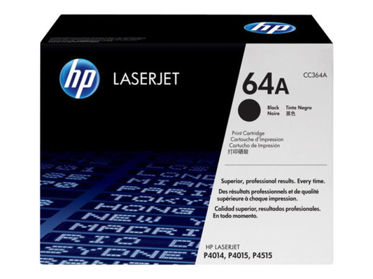 HP 64A Black Toner Cartridge - CC364A
