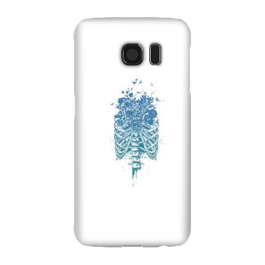 Balazs Solti Ribcage And Flowers Phone Case for iPhone and Android - Samsung S6 - Snap Case - Gloss