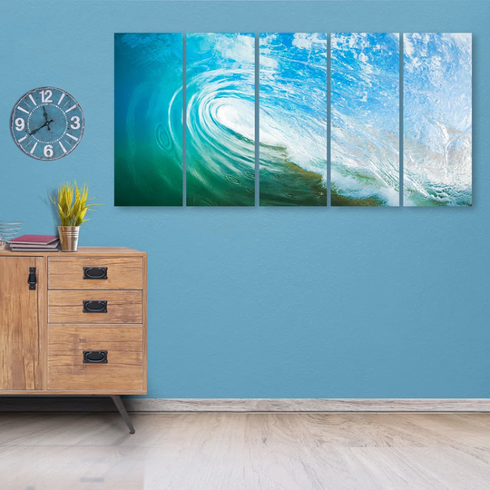Canvas Print Turquoise Wave