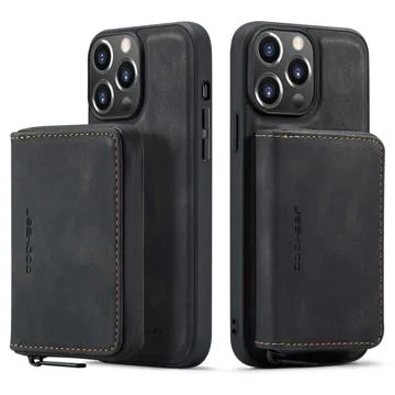Jeehood Detachable 2-in-1 iPhone 14 Pro Max Case with Wallet - Black